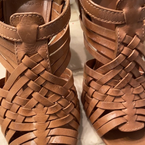 Tory Burch Cage Sandals, Tan 8.5 - Picture 2 of 5